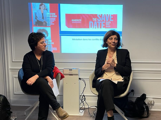 Notre associée <a href="/AnneMessas/">Anne MESSAS</a> co-anime avec <a href="/feral_schuhl/">Féral-Schuhl</a> un débat sur le recours à la #médiation pour gérer les #conflits entre #associés 🤝. Merci à <a href="/Emerize_fr/">Emerize</a> pour l'invitation 😊