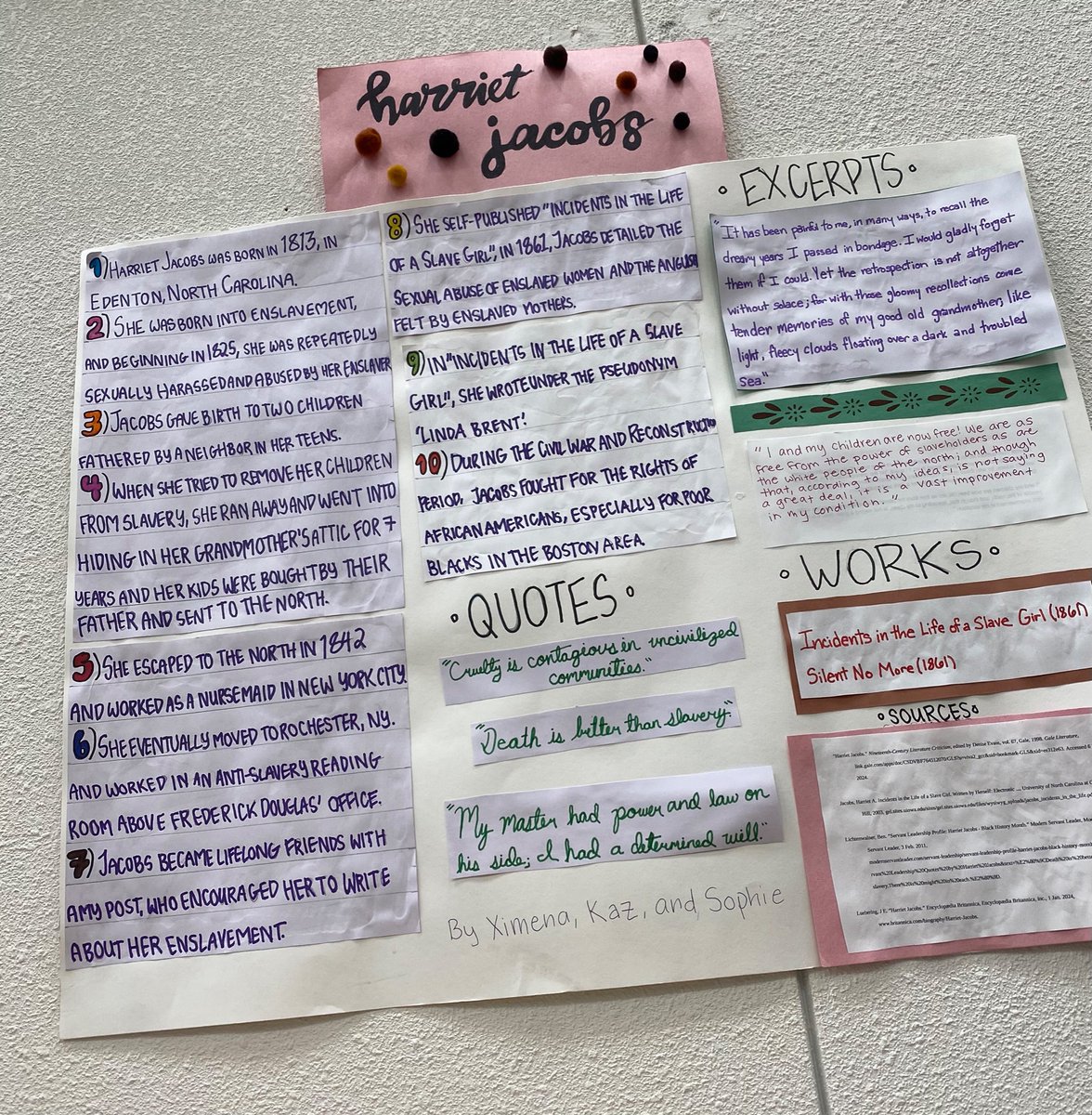 EVlibrary's tweet image. We love displaying student work in the library! Ms. Tinsley’s Dual Enrollment American Literature students celebrated Black History Month by showcasing Langston Hughes and other famous and lesser known authors. #Blackhistorymonth2024