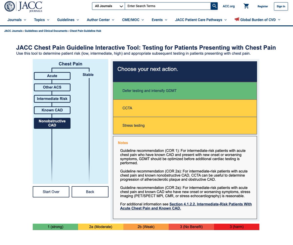 Ruey Hu, MD, MPH (@ruey_hu) on Twitter photo <a href="/JACCJournals/">JACC Journals</a> offers a Chest Pain Guideline Interactive Tool to determine patient risk (low, intermediate, high) and appropriate subsequent testing in patients presenting with chest pain: jacc.org/guidelines/che…
It was developed based on the 2021 AHA/ACC Guideline for the <a href="/JACCJournals/">JACC Journals</a> offers a Chest Pain Guideline Interactive Tool to determine patient risk (low, intermediate, high) and appropriate subsequent testing in patients presenting with chest pain: jacc.org/guidelines/che…
It was developed based on the 2021 AHA/ACC Guideline for the