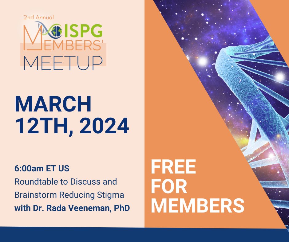 Reminder: Join the ISPG roundtable discussion TOMORROW, March 12th, at 6:00 AM ET. Dr. Rada Veeneman, PhD, will facilitate this session, providing a platform to share experiences and develop collaborative solutions. Don't miss out! Register now: ispg.net/members-meetup… #ISPG