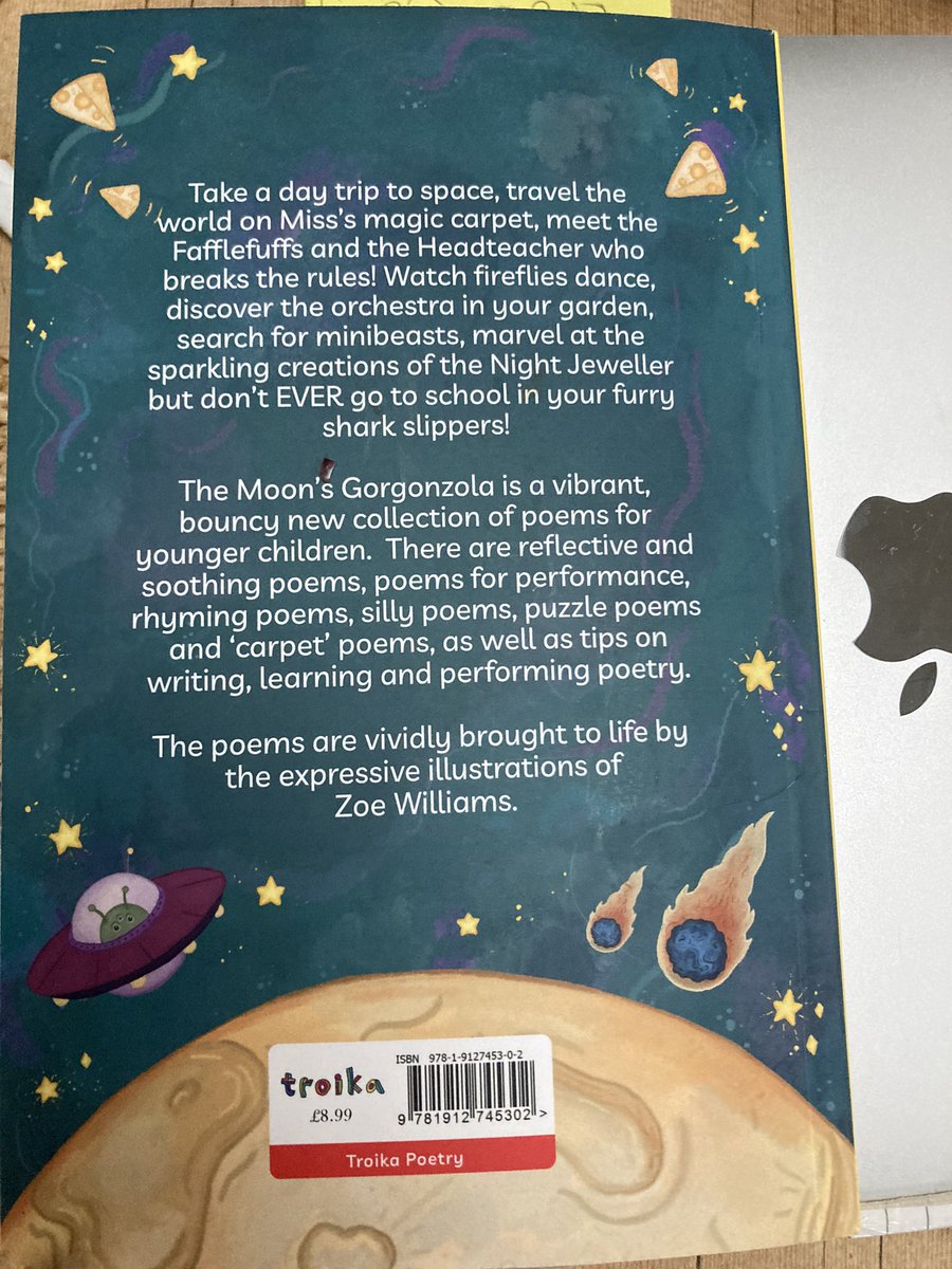 DBertulis's tweet image. Fab new reviews for The Moon’s Gorgonzola on my website from @moses_brian & @PieCorbett ‘Poems that explore a child’s world. A book to return to time & again’ ‘Poems packed with joy. Ideal collection for younger children & reading for pleasure’ @TroikaBooks