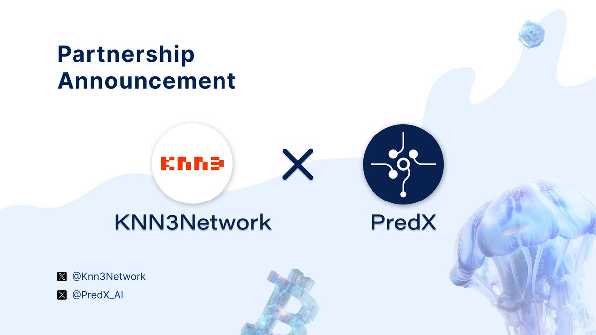 🎉 Thrilled to unveil our partnership with @Knn3Network ! 🤖💼 @PredX_AI is joining forces 🤝 with the AI-driven 🧠 Web3 data management maestros at KNN3 to revolutionize 🌐 multi-chain data visualization and community engagement. 🌟 This collaboration heralds a new era of…