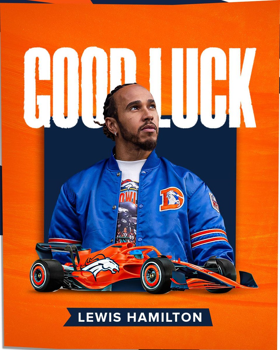 .<a href="/F1/">Formula 1</a> is back this weekend! 🏎

Best of luck to #Broncos Owner <a href="/LewisHamilton/">Lewis Hamilton</a> as he returns to the grid!