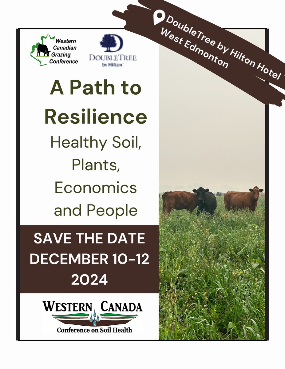Save the Dates! Our 2024 Conference is scheduled for December 10-12th in Edmonton! Join our email list to be the first to know of any updates at absoilgrazing.com