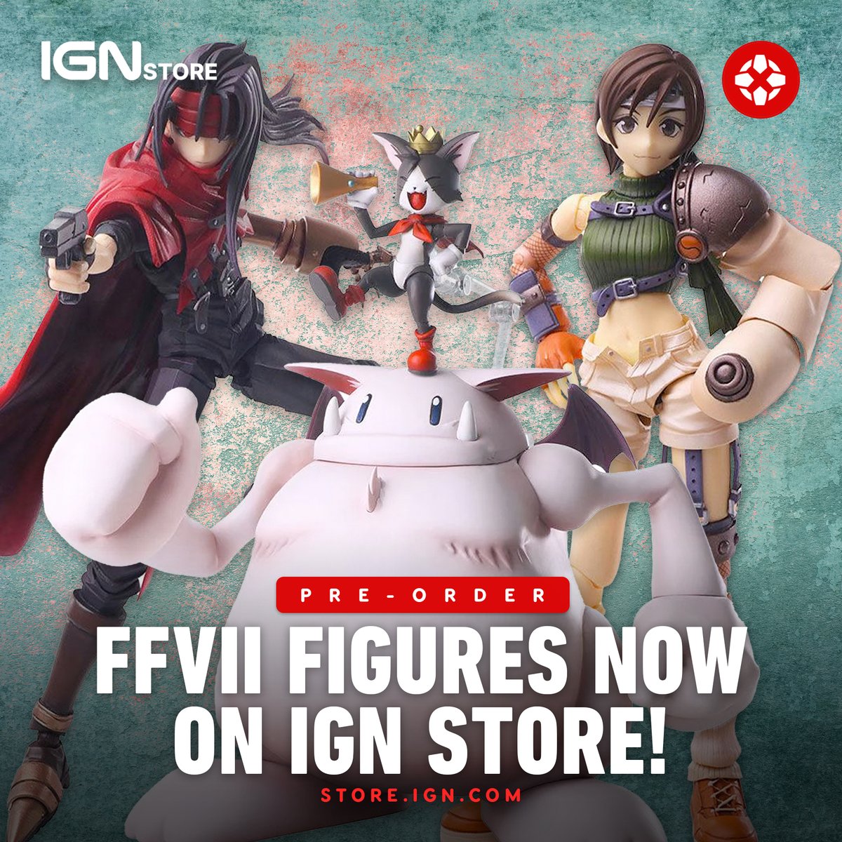 IGN's tweet photo. Are you ready for one of the most hotly-anticipated sequels of 2024?

Take your first steps out of Midgar and into the world of FFVII Rebirth with these incredible collectible figures available now on the @IGNStore. https://t.co/TGuW4G3ozH https://t.co/ulTyvFwekv