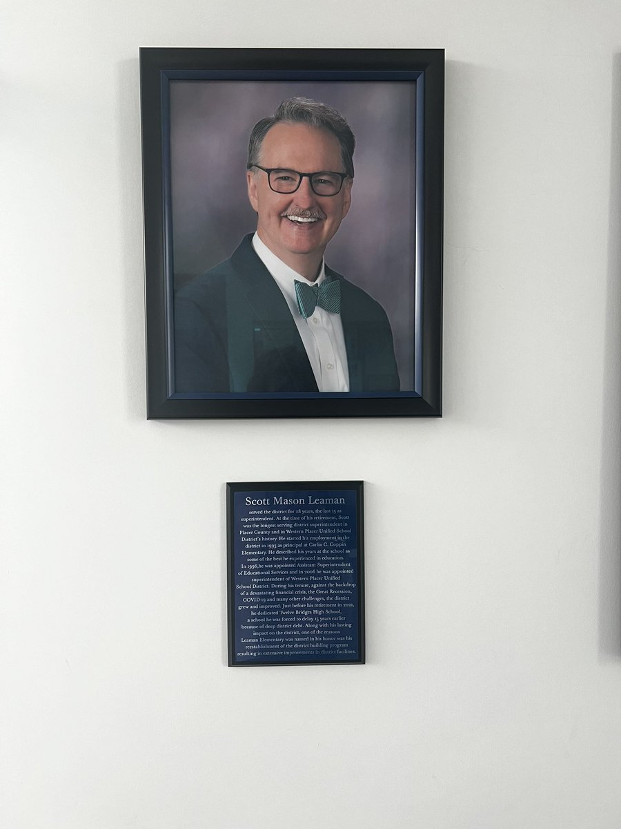 I have been looking forward to this day for some time m! School Tour of Leaman Elementary named after my friend and colleague Scott Leaman!! <a href="/WPUSD/">WPUSD</a>