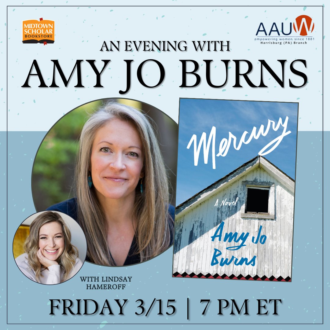 Pennsylvania, I'm coming to you! Please join me and Lindsay Hameroff at @MidtownScholar on March 15 at 7pm! It's going to be the best night. Hope you see you there!