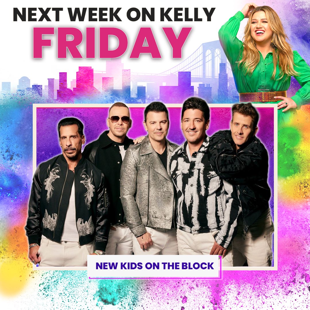 We’re back baby! So excited Tune in to @KellyClarksonTV next Friday 3/8! It’s @nkotb taking over the whole hour! I can’t wait to perform our new single KIDS for the very first time!