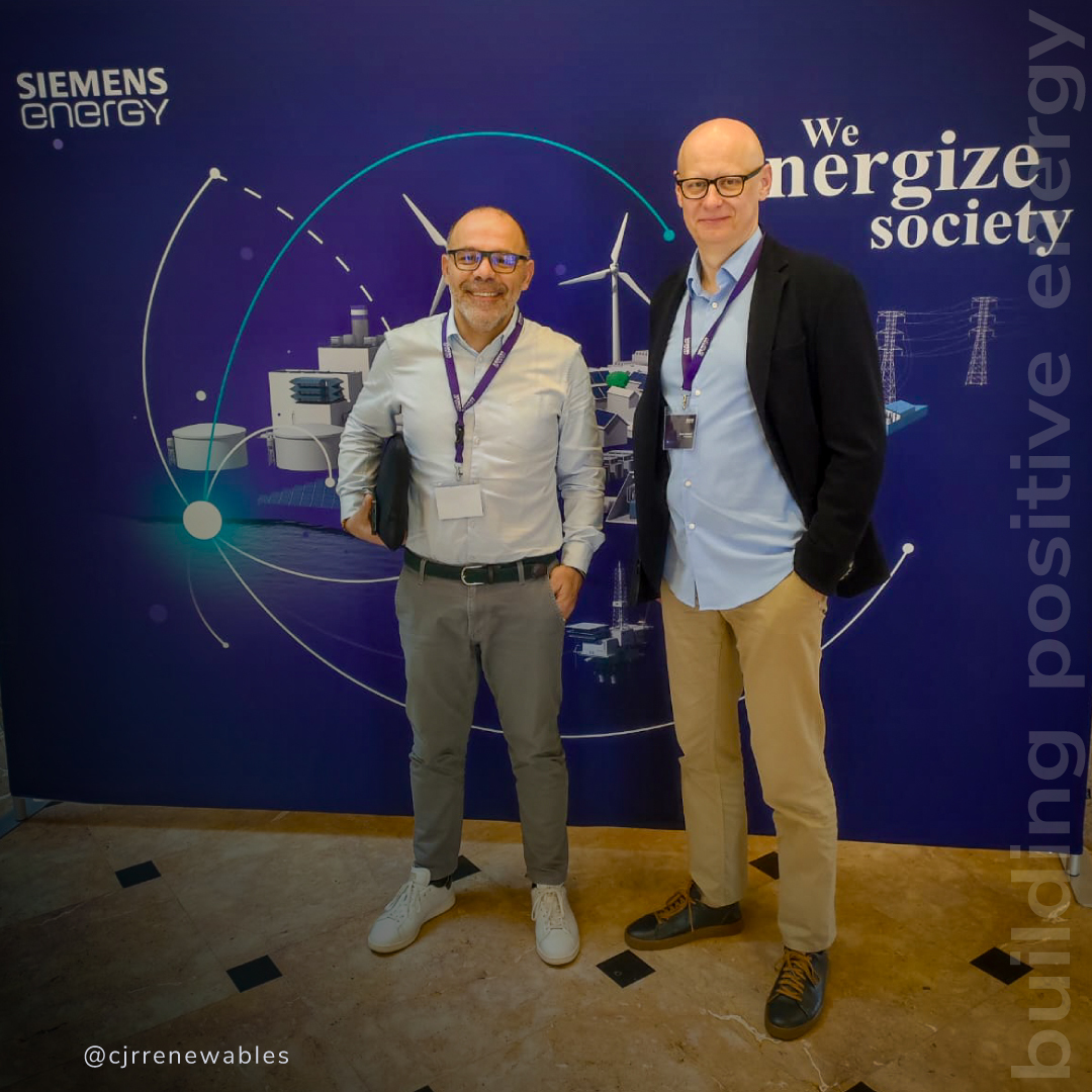 We‘re thrilled to announce that Bruno Gata and Bartosz Soboleswki  are representing CJR Renewables at the Siemens Energy Partner Event!
👏 #SiemensEnergy #DigitalGrid #WindEnergy #EnergyStorage #FutureOfEnergy