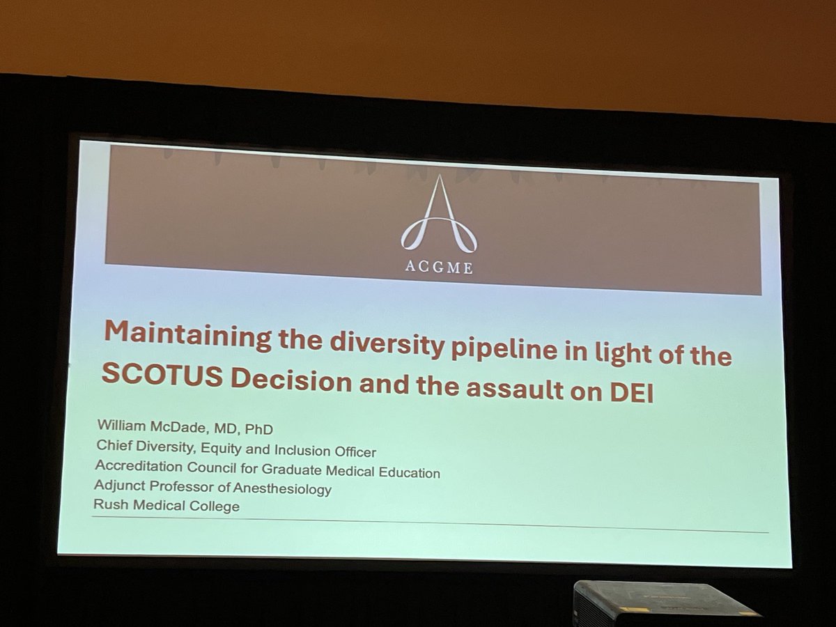 Thoughtful and practical advice from Dr. McDade, Chief Diversity, Equity and Inclusion Officer, ACGME ⁦@APCCMPD⁩ #APCCMPD2024 #PCCMMedEd