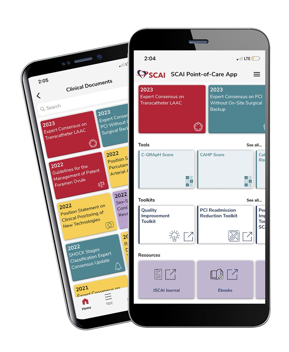 What digital tools can assist in PCI planning?🧵 @SCAI's Point-of-Care App offers quick access not just to guidelines but also its PCI Risk Assessment Tool, which predicts the risk of in-hospital mortality, bleeding, AKI, and femoral complications. Based on data from Brennan