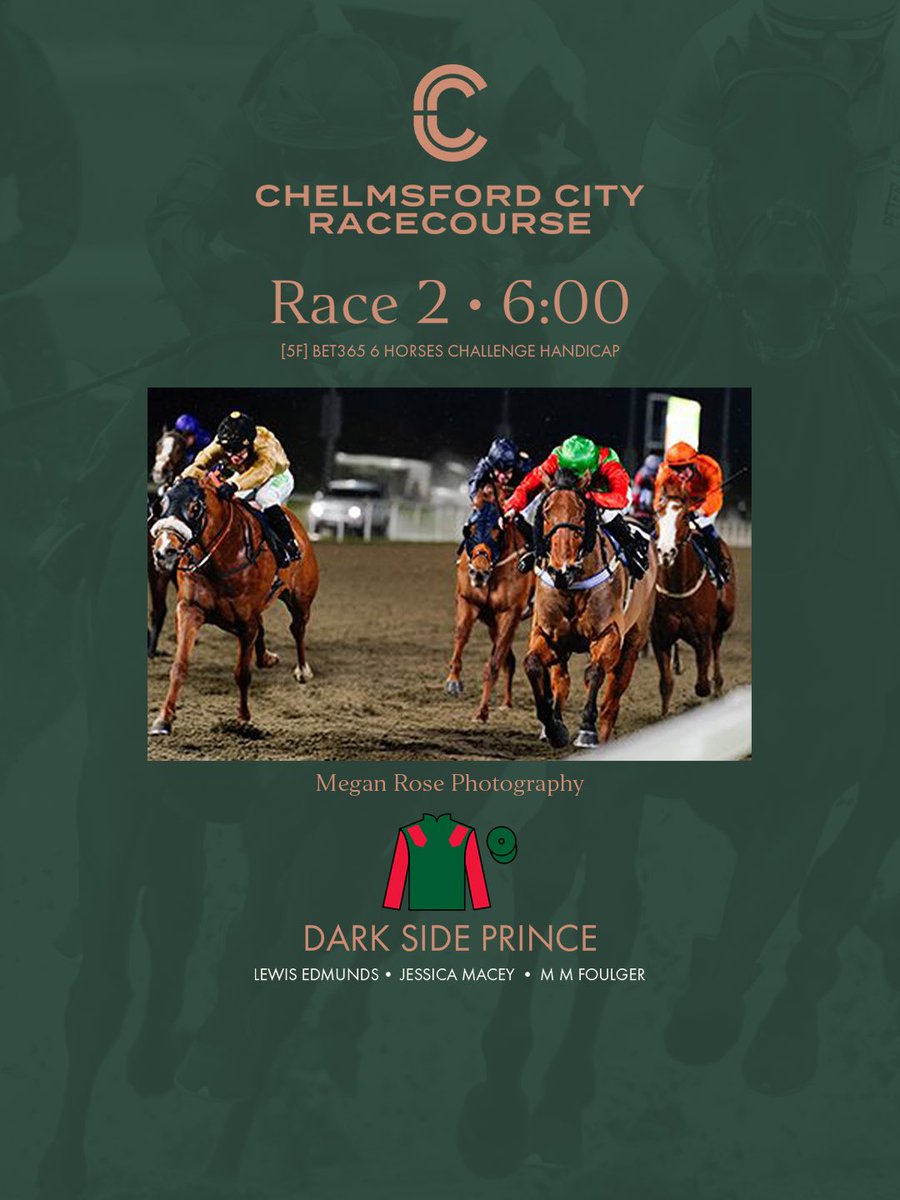 6:00pm Result: Congratulations to Dark Side Prince who wins the “bet365 6 horses Challenge Handicap” (T) Jessica Macey (J) Lewis Edmunds (O) M M Foulger 1️⃣ Dark Side Prince 2️⃣ Mehmo 3️⃣ Alafdhal