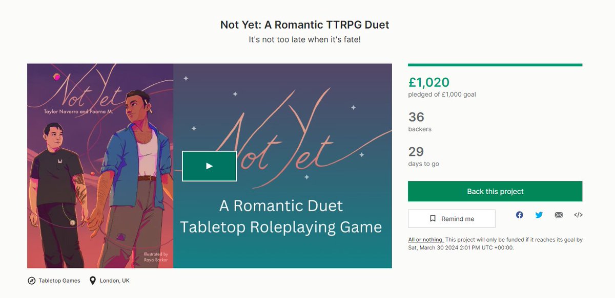 OH MY GOSH WE DID IT! WE FUNDED! Thank you so much to everyone who has supported so far! If you're thinking of pledging please do! First up we have two round of extra print copies to unlock and then The Big One: Not Yet the Audiobook!