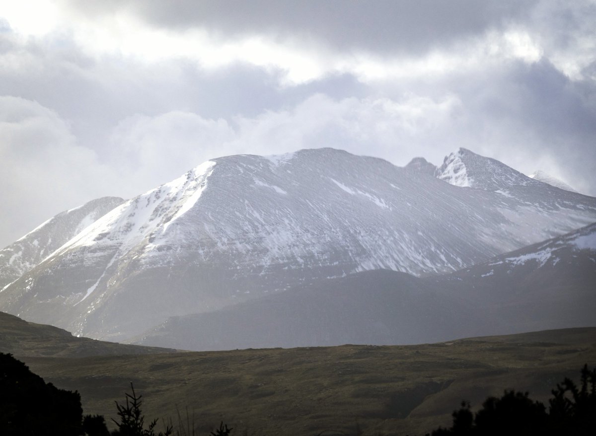 An Teallach was looking very alpine when we were on route to Ullapool today. #Scotland