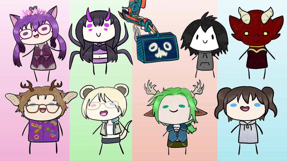 skrunkly pngs are now up on my vgen 🫡 thank you to my bsky peeps for offering their refs for my examples!

even if you aren't looking to comm anything, a follow on vgen would help a lot! 🩷
#VGenOpen #VGen