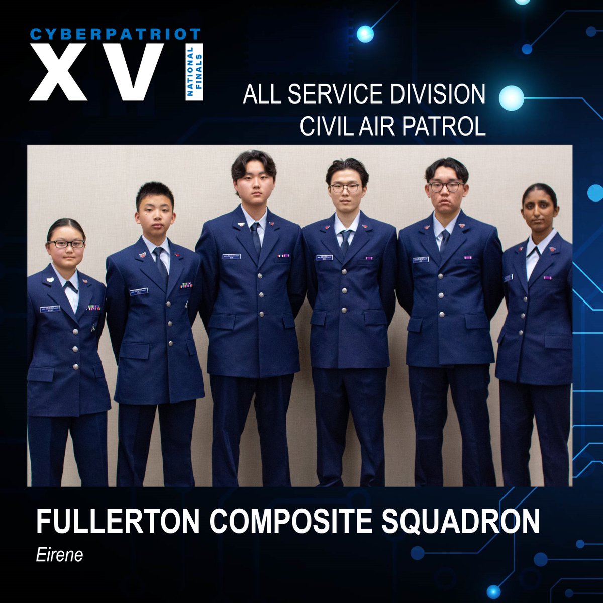 Congratulations to the CAP teams that qualified for CP-XVI Finals - Cyber Monkeys from Burke Composite Squadron (Burke, VA), CyberEagles from Raritan Valley Composite Squadron (Manville, NJ) and wildcard team, Eirene from Fullerton Composite Squadron (Fullerton, CA). #CPXVIFinals