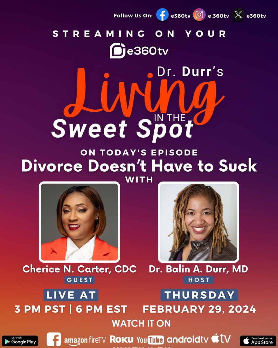 Divorce Doesn’t Have to Suck

Special guest, Cherice Carter, CDC, aka the #DivorceCoach, discusses navigating this difficult process so #divorce doesn’t have to suck!

#DDLSS #mentalhealth
#MentalHealthMatters #Divorced #parenting #parentingtips #relationships #RelationshipAdvice