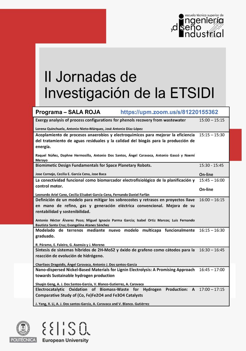 ETSIDI_UPM's tweet photo. II Jornadas de Investigación de la #ETSIDI con la programación de diferentes actividades en torno a nuestra labor investigadora de interés para toda la comunidad universitaria:   
📅 miércoles 6 y jueves 7 de marzo de 2024 en la #ETSIDI https://t.co/kBt4RTxKai https://t.co/IFAymjaVHz
