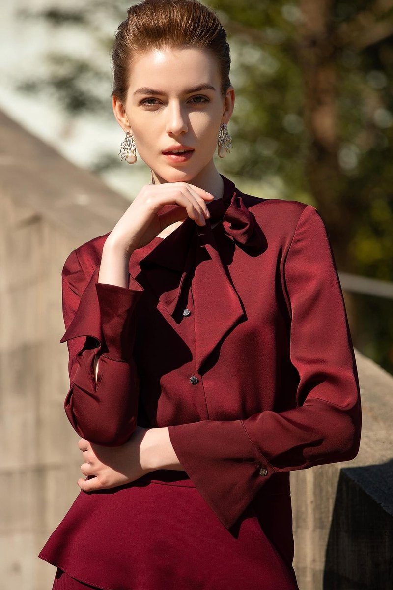fashionbyteresa's tweet photo. Bold hues meet classic elegance. 💃 The Crimson Cascade Tie-Neck Blouse is here to brighten up your wardrobe and your day! #fbt #FashionByTeresa #StyleStatement #PowerDressing" https://t.co/gVBf7UHnNC