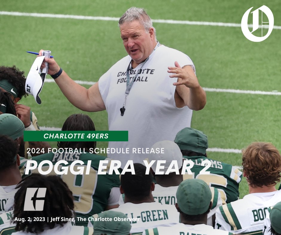 Langston Wertz Jr. (@langstonwertzjr) on Twitter photo Year 2 of the <a href="/BiffPoggi/">Biff poggi</a> era at <a href="/CharlotteFTBL/">Charlotte Football</a> begins Aug. 31 at home against James Madison
Get the rest of the schedule, spring game info and an explainer from <a href="/Hunter_Bailey45/">Hunter Bailey</a>
<a href="/Charlotte49ers/">Charlotte 49ers</a> l <a href="/CharlotteFTBL/">Charlotte Football</a> l #GoldStandard
charlotteobserver.com/sports/college… Year 2 of the <a href="/BiffPoggi/">Biff poggi</a> era at <a href="/CharlotteFTBL/">Charlotte Football</a> begins Aug. 31 at home against James Madison
Get the rest of the schedule, spring game info and an explainer from <a href="/Hunter_Bailey45/">Hunter Bailey</a>
<a href="/Charlotte49ers/">Charlotte 49ers</a> l <a href="/CharlotteFTBL/">Charlotte Football</a> l #GoldStandard
charlotteobserver.com/sports/college…