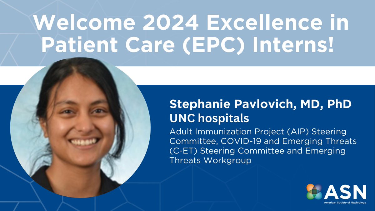 The Adult Immunization Project (AIP) Steering Committee, COVID-19 and Emerging Threats (C-ET) Steering Committee and Emerging Threats Workgroup welcomes Dr. Pavlovich! bit.ly/3NW7brE bit.ly/3HH89FV