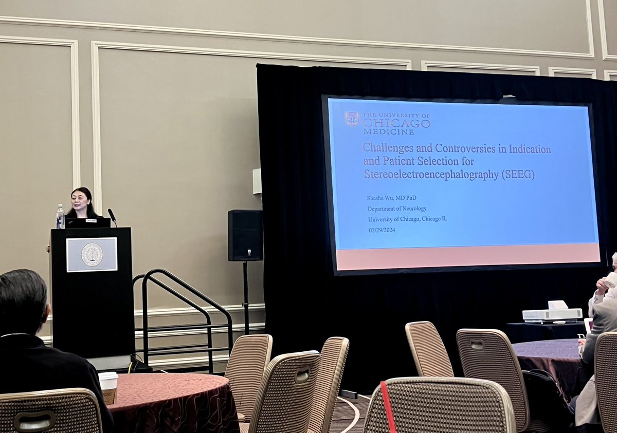Hiba A. Haider MD (@drhibahaider) on Twitter photo Shasha Wu kicking off the #ACNS2024 stereo EEG course with a case based review of sEEG candidate selection 🧠<a href="/UofCEpilepsy/">UChicago Epilepsy</a> <a href="/ACNS_org/">ACNS</a> <a href="/UChicago_Neuro/">UChicagoNeuro</a> <a href="/NeuroUcmc/">UChicago Neurology Residency</a> Shasha Wu kicking off the #ACNS2024 stereo EEG course with a case based review of sEEG candidate selection 🧠<a href="/UofCEpilepsy/">UChicago Epilepsy</a> <a href="/ACNS_org/">ACNS</a> <a href="/UChicago_Neuro/">UChicagoNeuro</a> <a href="/NeuroUcmc/">UChicago Neurology Residency</a>