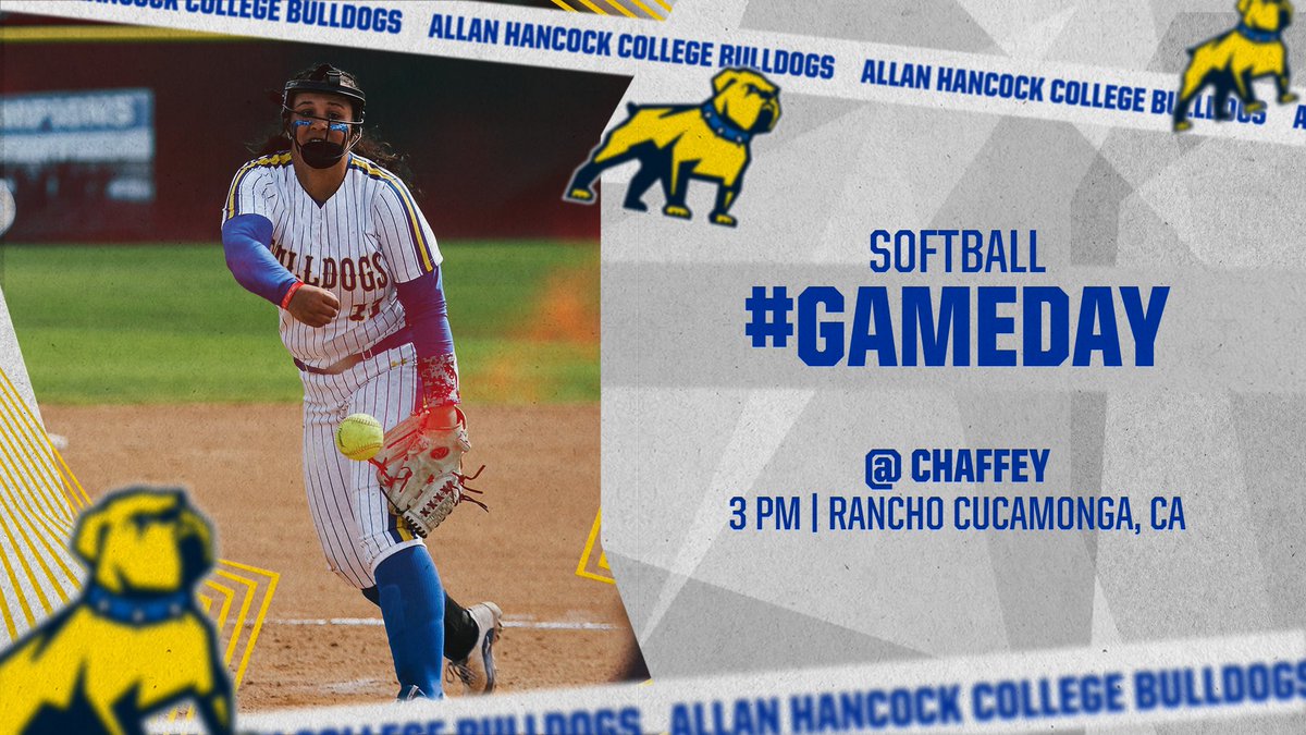 Allan Hancock College Athletics (@ahcbulldogs) on Twitter photo ๐ฅโพ Baseball and softball are back in action today! 
Live links โก๏ธ ahcbulldogs.com/composite ๐ฅโพ Baseball and softball are back in action today! 
Live links โก๏ธ ahcbulldogs.com/composite