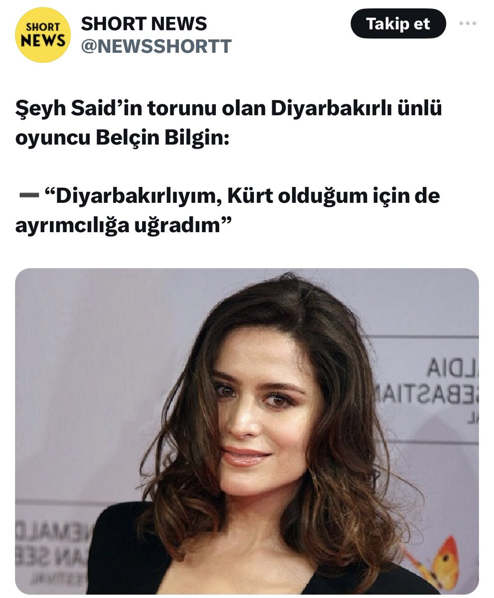 Biri Kürt asıllı Belçim Bilgin.

Diğeri Arap asıllı Pınar Deniz.

İkisi de mağdur, kıyamam hiç!😈

Biz bunları bu ülkede eşit vatandaş yapmakla kalmayıp, tepemize çıkarmışız.

Hata bizde bizde!

Hata Türk’te!

Bunların olduğu yapımları izlemiyorum. 🤔