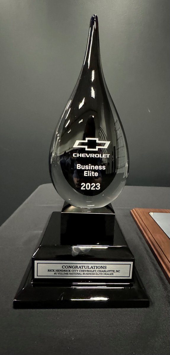 Celebration Monday night with Mr. Hendrick & @GMEnvolve exec team as our Fleet Dept was named #1 in the Nation for '23! Congrats to our hardworking team, & thanks to our loyal businesses & customers who make this possible. Let's do it again in '24! Flagship store of @HendrickCars