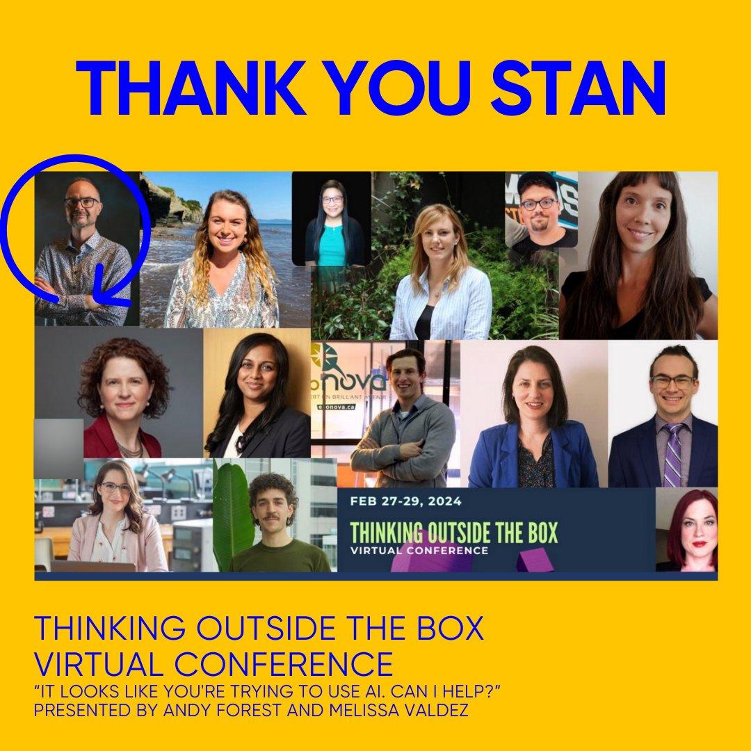 Thank you <a href="/stan_rsst/">STAN RSST</a> !!! Our very own #AndyForest and @MelissaPhysics presented, “It Looks Like You’re Trying to Use AI. Can I Help?” It was an honour to be up there connecting with our
#ScienceAndTechnologyCommunity!!!