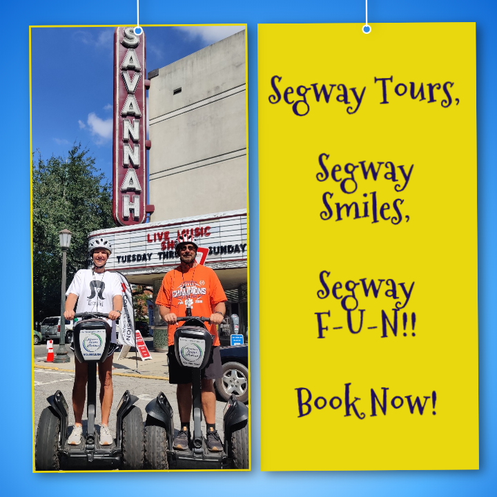 ToursinMotion's tweet photo. #segway #tours #adventuretoursinmotion #savannahsegway #bucketlist #couples #friends #familyfun #corporateevents #historicsavannah #staycation #travelsavannnah #vacation #movietour #bachelorette #bachelor #visitsavannah #memories #weekendgetaway #booknow #seniorfun #WhatToDoinSAV https://t.co/2CzKhTbyfx