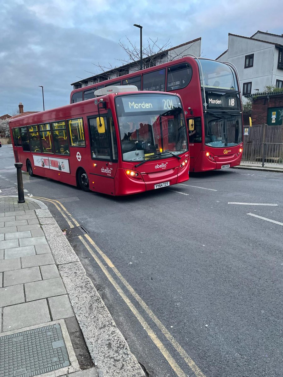 This 201 and 118 bus have diverted down Leigham Court Road and then Valley Road (through the LTN) due to congestion on Streatham High Road. That means 5 bus stops on the High Road they've missed. There are people waiting at those stops now who don't know this is happening...
