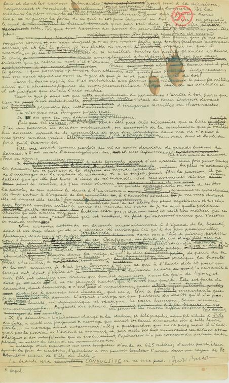 📃🪶 #VendrediLecture | #Poésie

🔶 Un siècle après sa parution, le manuscrit du Manifeste du #surréalisme est désormais librement accessible sur <a href="/GallicaBnF/">Gallica BnF</a>, ainsi que d’autres manuscrits majeurs d’#AndréBreton comme celui de  Nadja

👉 gallica.bnf.fr/blog/27022024/…
