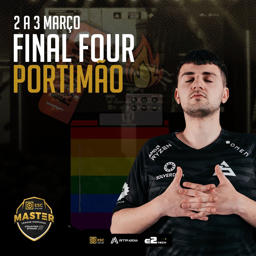 MasterLeaguePT's tweet image. Revelaram-se a equipa mais forte da Contenders Stage e agora vão subir ao grande palco para disputar o título de campeões nacionais 🏆

Confias nos AL-QATRAO para levar o troféu?

📅 2 e 3 de março
📌 Portimão Arena, @XLgames__
 
#MLPCS2 #ESCONLINEMLP