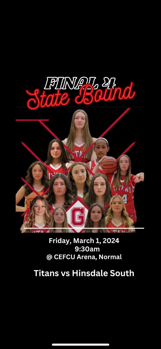 Tomorrow⏰ <a href="/GHSTitanHoops/">Glenwood Girls Hoops</a>