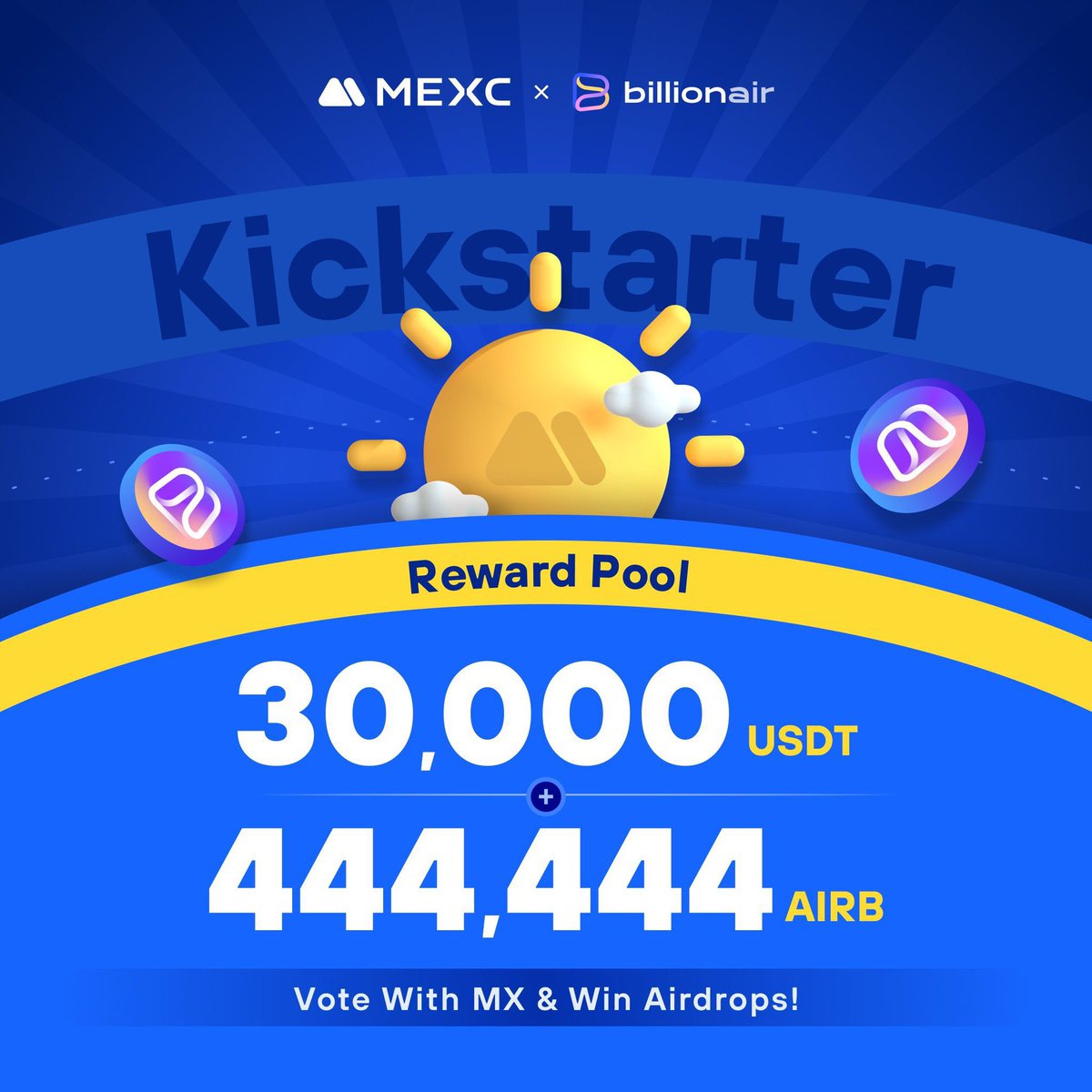 🦁@BillionAir_app x MEXC 🦁 The moment we have all been waiting for is here. $AIRB will officially launch on @MEXC_Official on 1st Mar, 12pm UTC. 🚀 BillionAir journey is just beginning & can't wait to show you all about BillionAir and the features we are building. Get ready!