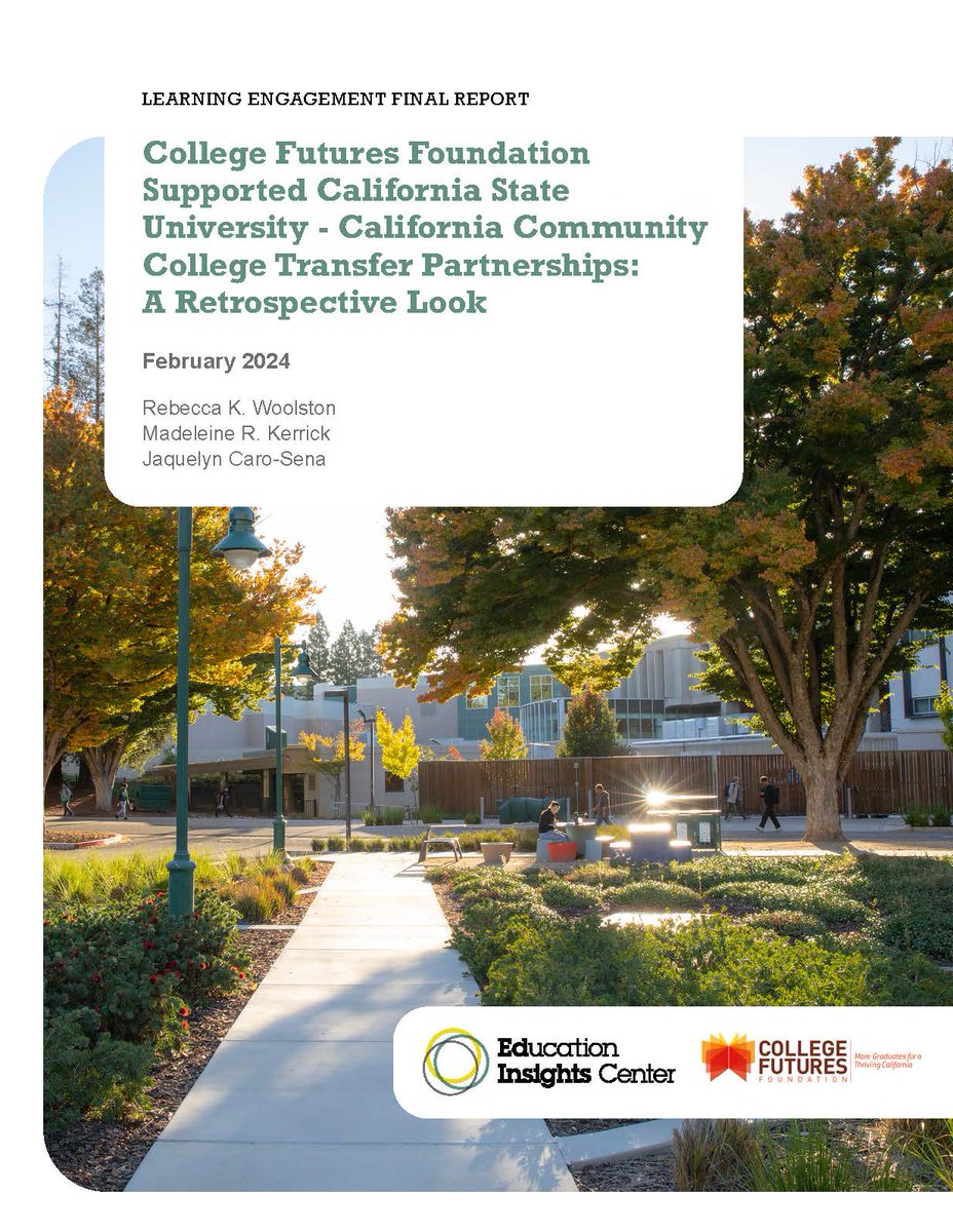 New Insights! This latest report analyzes the transformative partnerships undertaken from 2016 to 2023 aimed at strengthening transfer pathways from @CalCommColleges to the @calstate system. Read here: edinsightscenter.org/collegetransfe… #highereducation