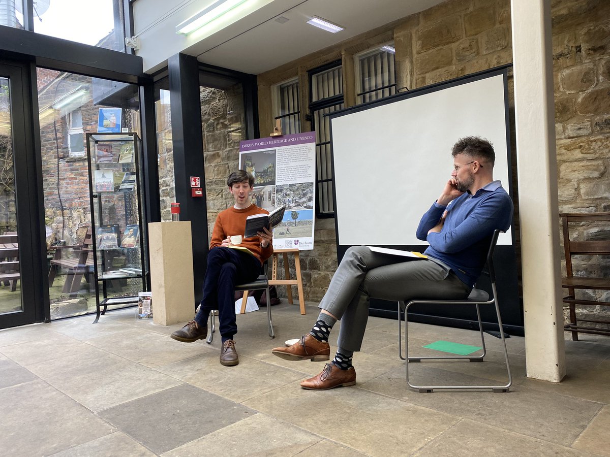 Super book talk celebrating the launch of @Tom_Hamilton_’s new book, A WIDOW’S VENGEANCE (@OUPHistory) at @IMEMSDurham yesterday. Many congratulations, Tom! #earlymodern @durham_history