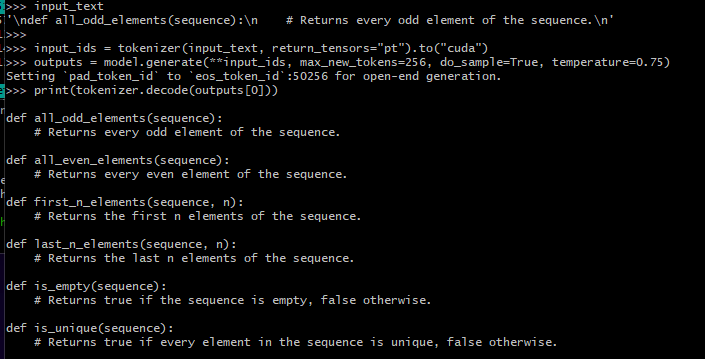 chswiger's tweet image. #starcoder2 starcoder2-15b loads in a 3090 quantized - slow inference at around 3% GPU - still working out prompts - this gave a list of similar items and not the code for the prompt. bigcode santacoder has Fill-in-the-middle uses special tokens.