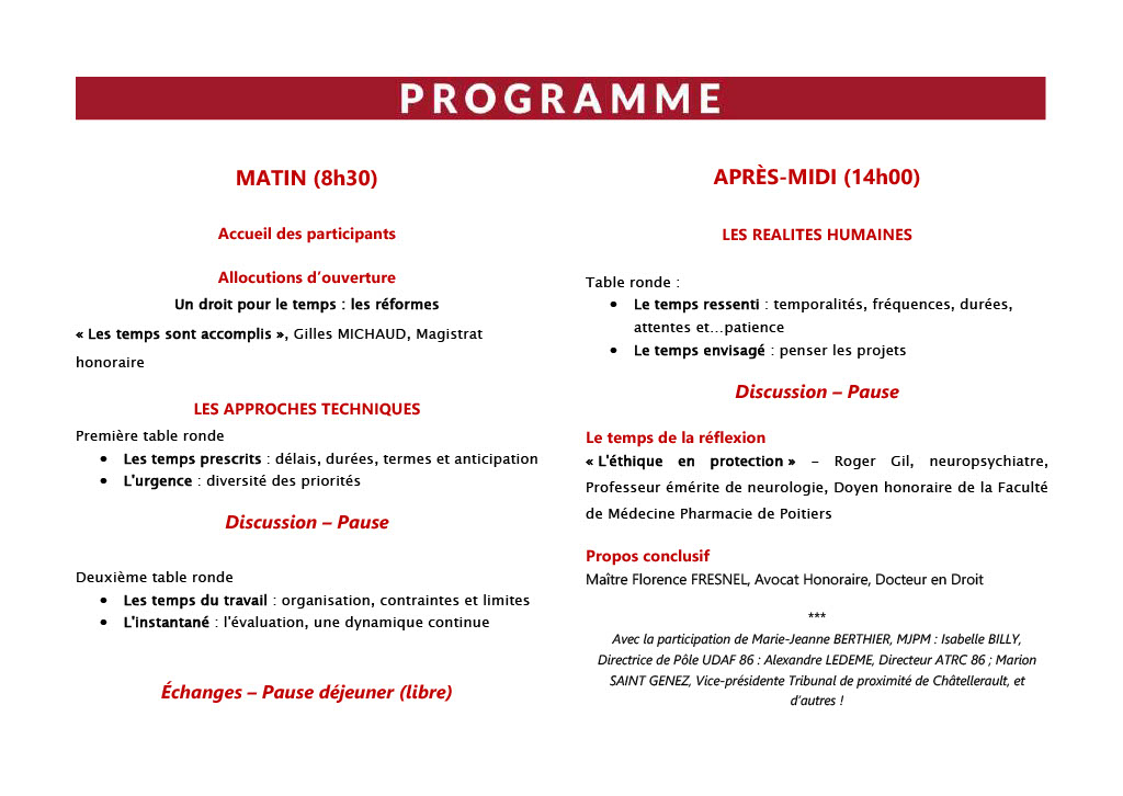 Journée protection juridique des majeurs : rencontres poitevines, 2e édition <a href="/UnivPoitiers/">Université de Poitiers</a> le vendredi 7 juin 2024 <a href="/Droit_Poitiers/">Faculté de Droit et Sciences sociales de Poitiers</a> <a href="/EaErdp/">Institut Jean Carbonnier</a> linkedin.com/posts/laurence…