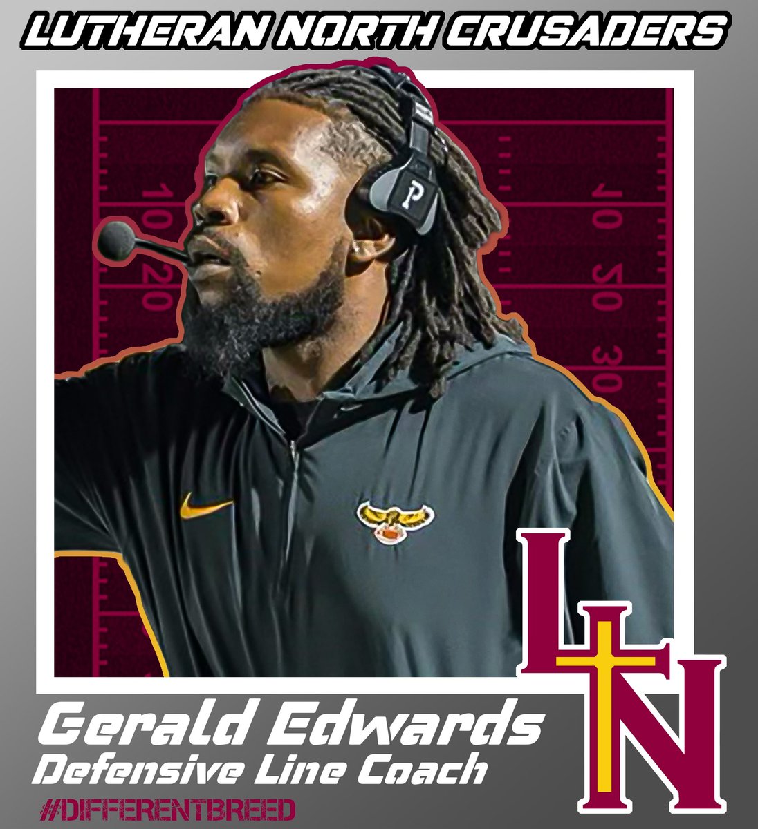THECoachKdub's tweet image. Welcome Coach Edwards to Lutheran North. Coach Edwards most recently coached the defensive line at his Alma mater Hazelwood Central. Coach Edwards helped produce/develop multiple D1 defensive linemen during his stint at Central.

#DifferentBreed