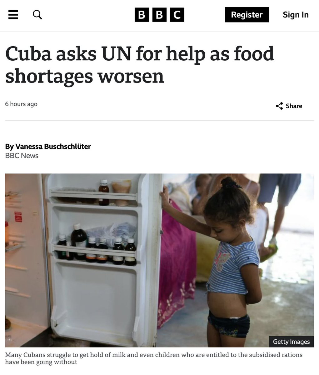 Food shortages in Cuba are now so dire that the nation is asking the UN for assistance for the first time ever. What's causing these shortages? The 60+ year-long US blockade prevents Cuba from importing all sorts of goods, from food staples to agricultural technology.