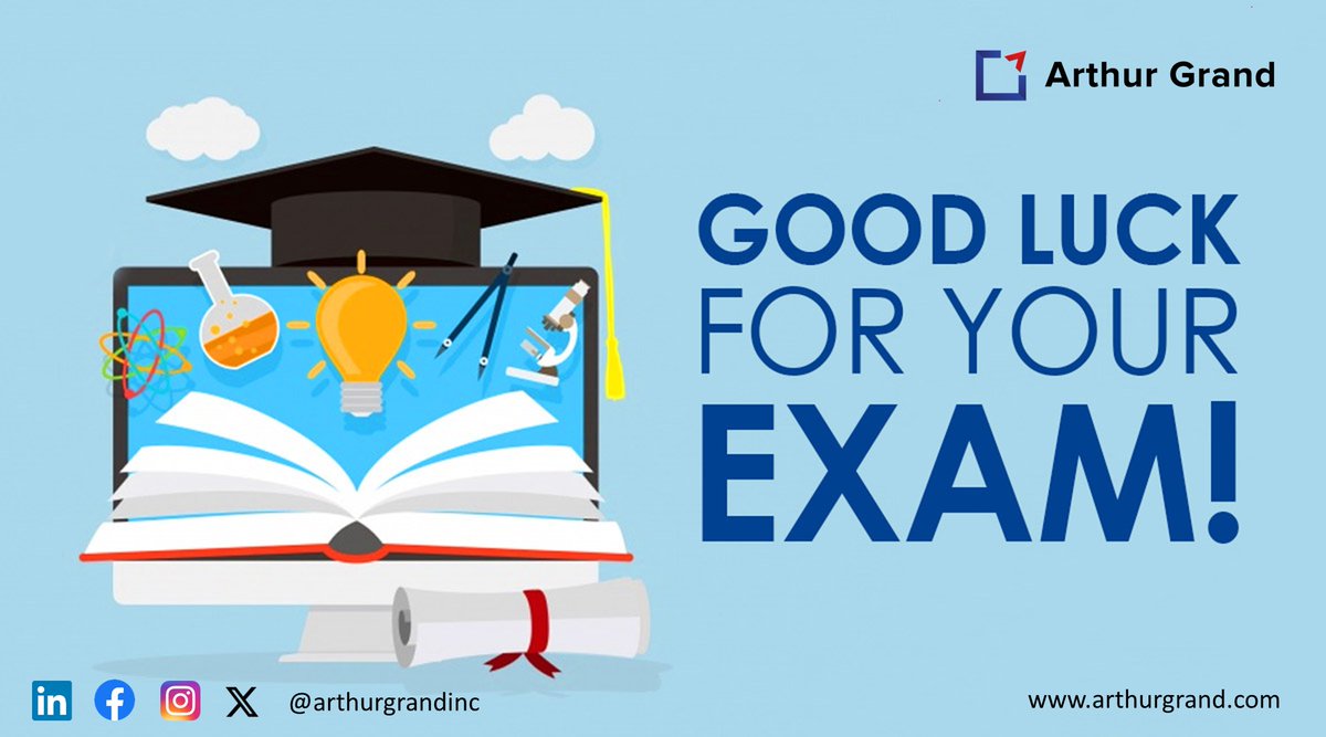 ArthurGrandInc's tweet photo. 🎓 Best of luck to all students embarking on their final exams! 🌟

Your hard work, dedication, and perseverance have brought you to this moment. Remember, you've got this! Believe in yourself, stay focused, and trust in your abilities. 
#FinalExams  #GoodLuck  #arthurgrand https://t.co/q2Kpc8mYyT
