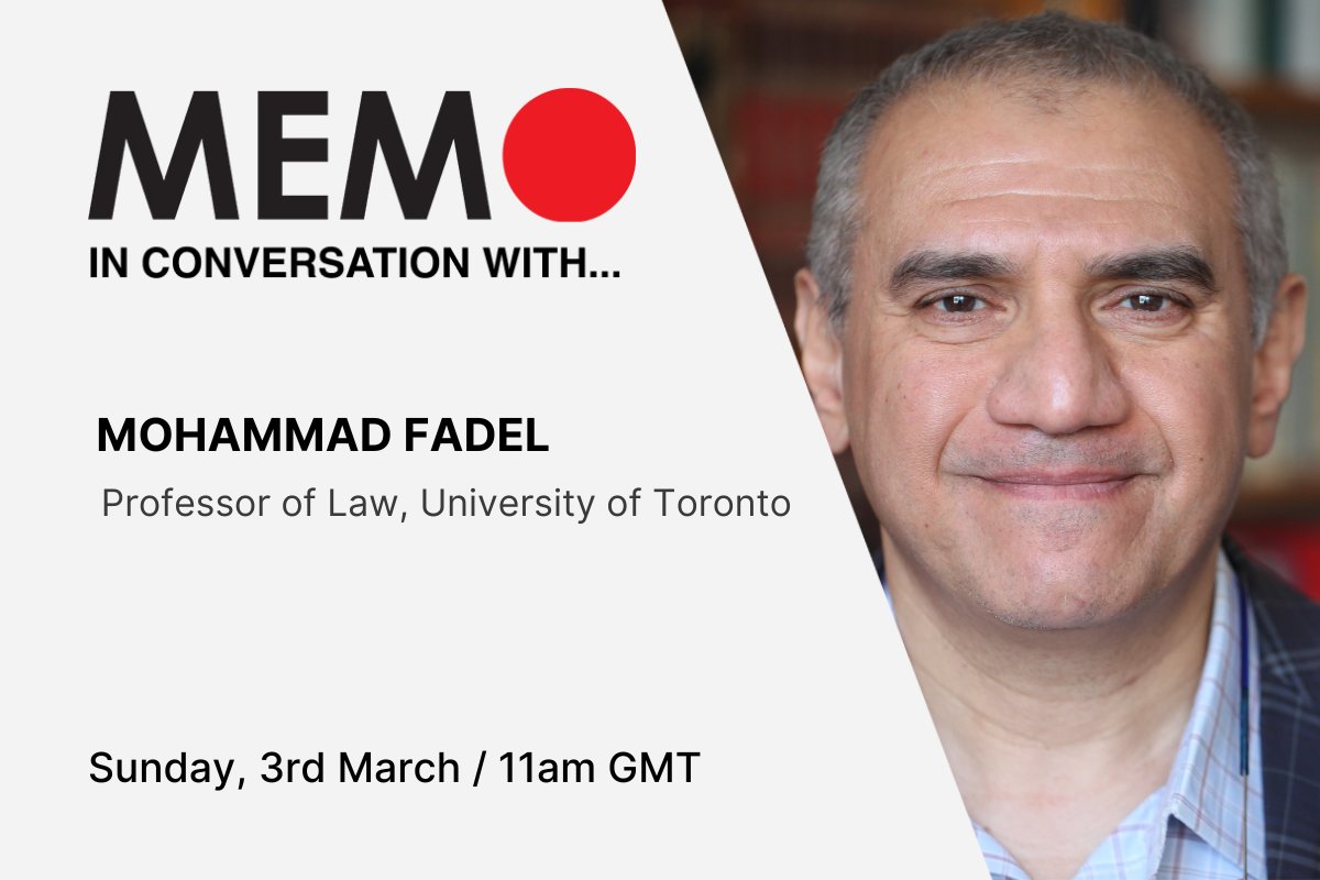 Genocide, the law and speaking out: MEMO in conversation with Mohammad Fadel

@Shanfaraa , @UofTLaw 
@Nasimbythedocks 

Join us, this Sunday 3rd March at 11 AM UK on our Facebook page or here: middleeastmonitor.com/category/memo-…