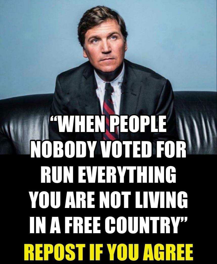 Do you agree with Tucker Carlson? I DO!