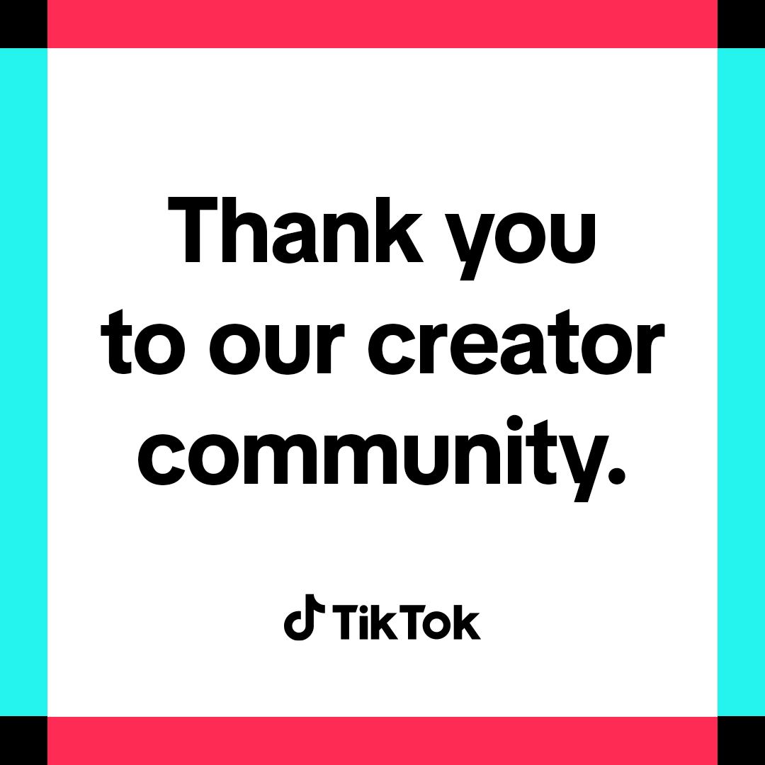 'We celebrate the authentic voices sharing their stories and creativity, as we continue to be a part of their creative journey and help make a difference - one video at a time.'👇 A special message from Our Head of Operations, Adam Presser newsroom.tiktok.com/en-us/thank-yo…