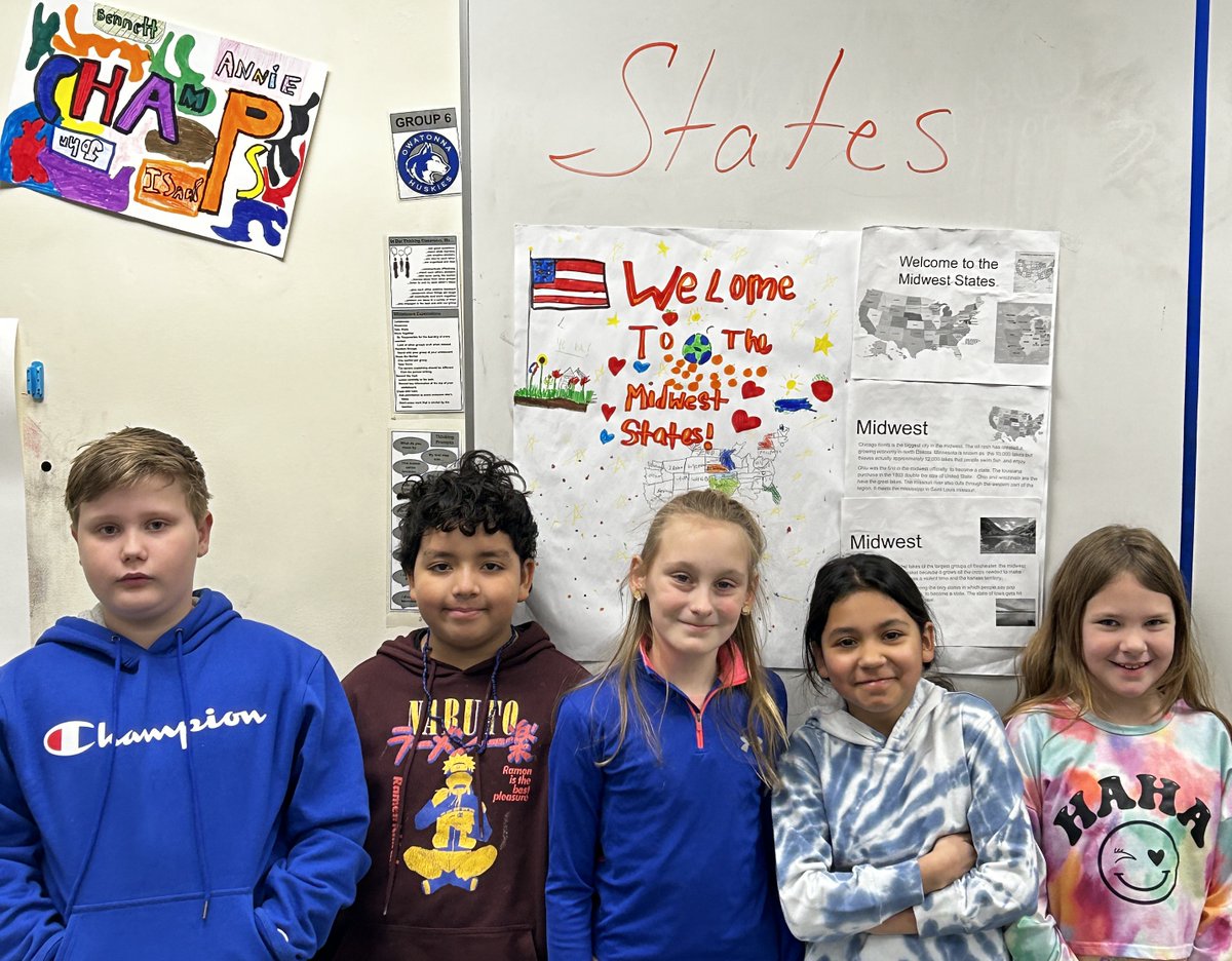 MrOppegard's tweet photo. Presenting our region projects today!  Each student had a passport to fill out on their journey.  Our class worked on the Midwest region.  They did a great job!  #mckinleystrong https://t.co/ZyVzPvqPXN