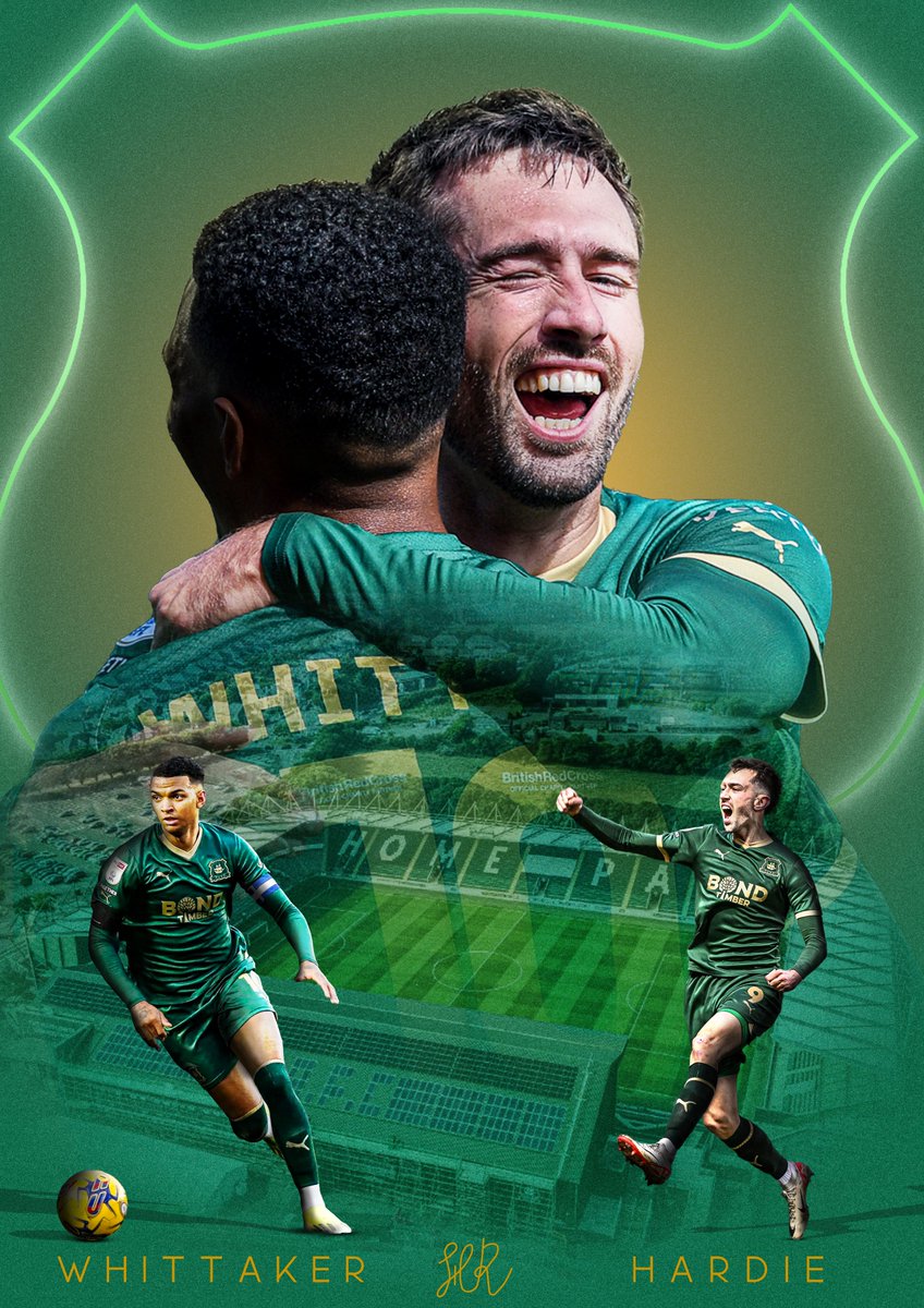 MW10 X RH9 Poster🖼️ Saw this and there was no way I was going to ignore it, took quite a bit Photoshop crashed without saving so lost my progress on the first attempt. which was annoying but the second one looks so much better. #pafc #greenarmy #argyle #plymouthargyle #utba