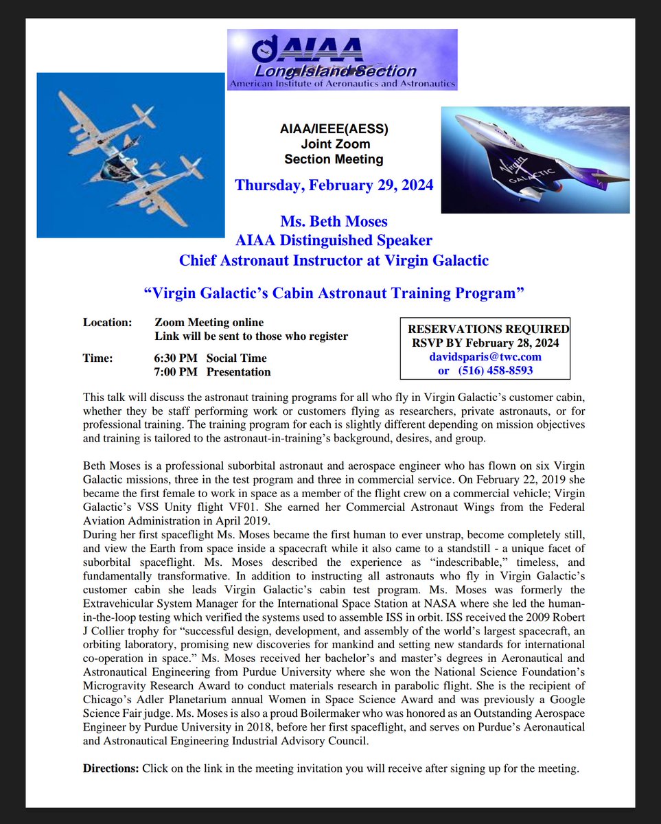 @virgingalactic @Spaceport_NM @VGChiefTrainer 🤍.@aiaa .@Spaceport_NM 🔸💜🔸☝️

The longest game $SPCE 🌌

🔸☝️🦅🔸 Thank you for your leadership 🔸🦅🔸☝️

🤍☝️🔸#DeltaDiaries