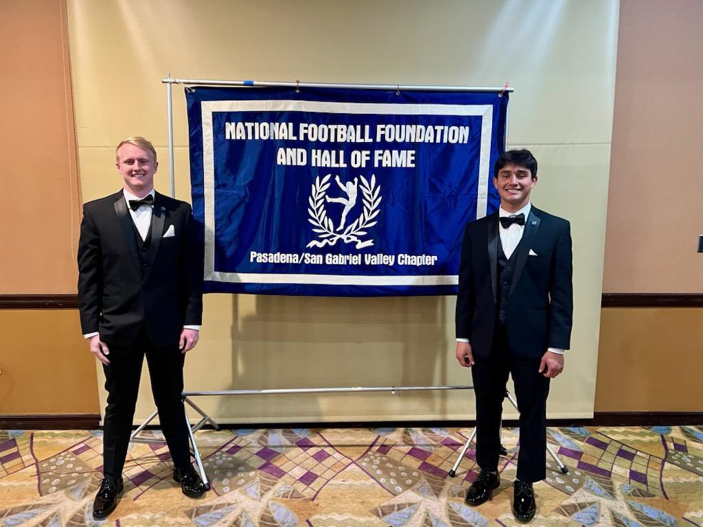 Congratulations to Matthew Jordan and Eric Najarro for being selected as some of the top scholar-athletes in the SGV! Thank you to the NFF Pasadena/SGV chapter for putting together another successful banquet. #bethebest
